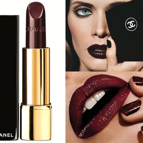 chanel rouge noir ici paris|Chanel Rouge noir lipstick.